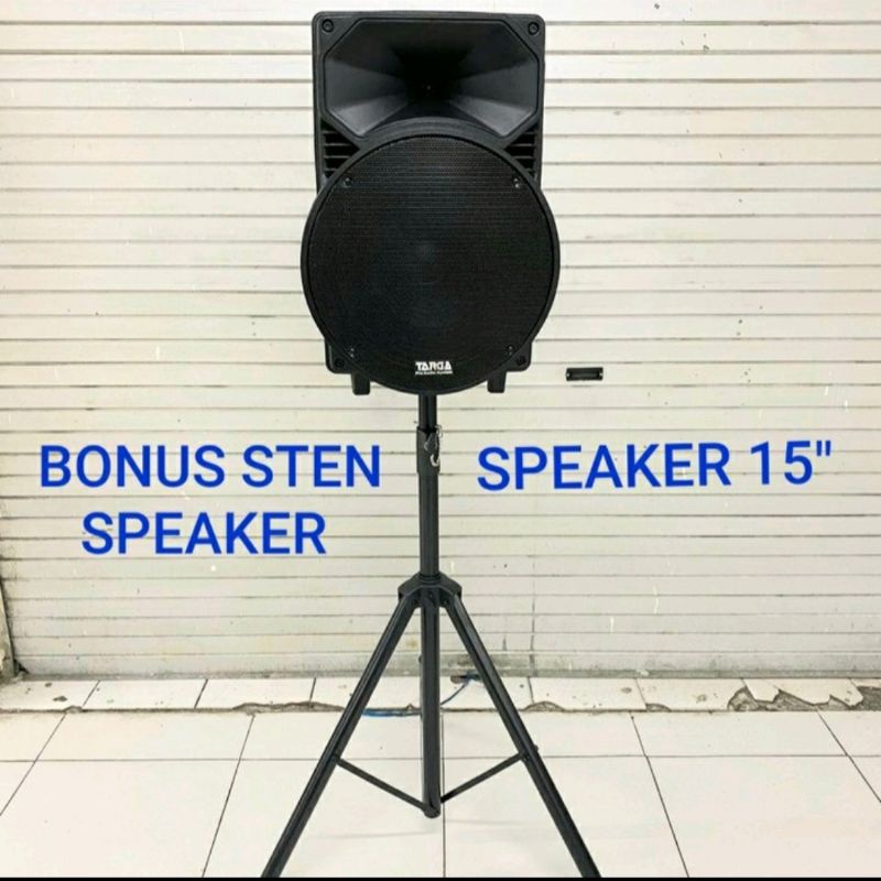 SPEAKER PORTABLE 15 INCH TARGA BONUS STENDING