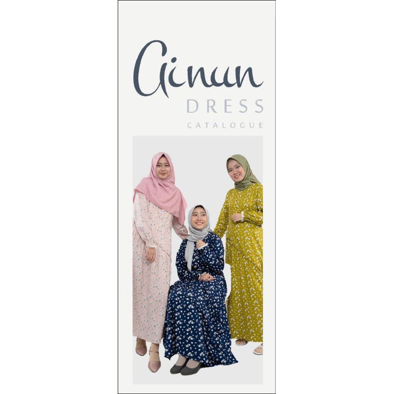 Baju Gamis Syar'i Ainun Dress Bahan Katun Twill Jepang Motif Bunga Kecil ALL Size Busui Friendly