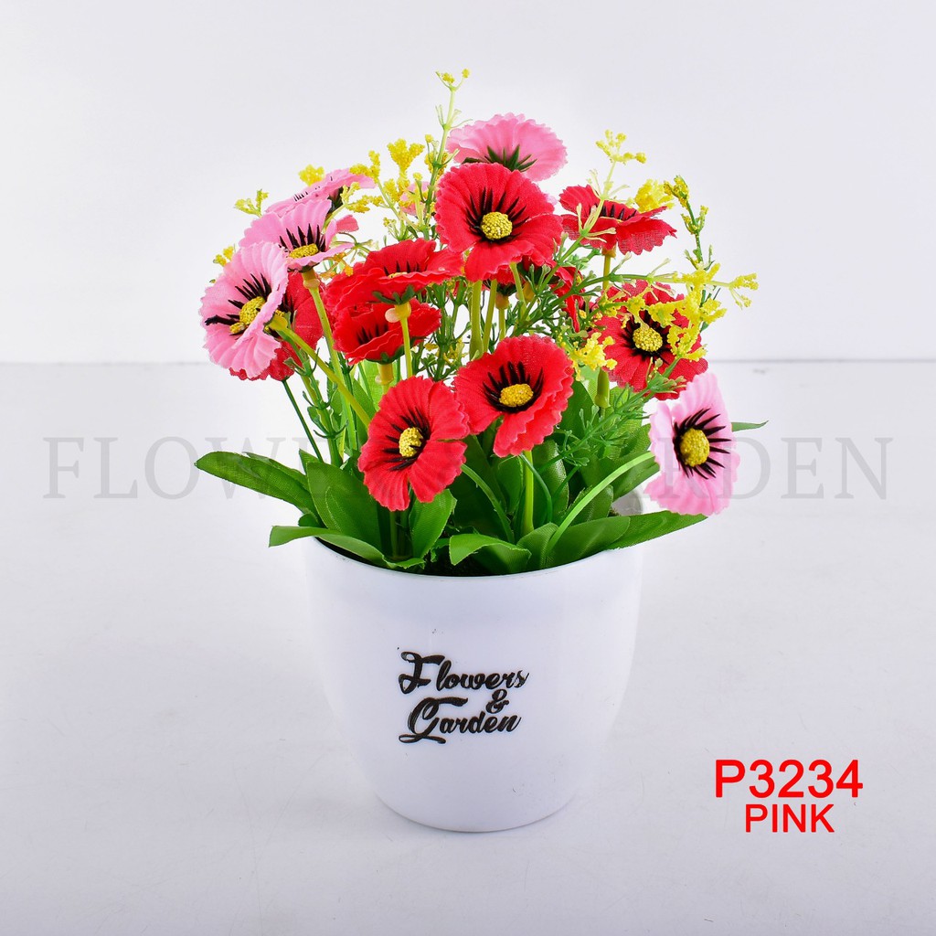 TF11 TANAMAN BUNGA HIAS POT TANAMAN HIAS DEKORASI RUMAH DAN BUNGA PLASTIK P3234-5