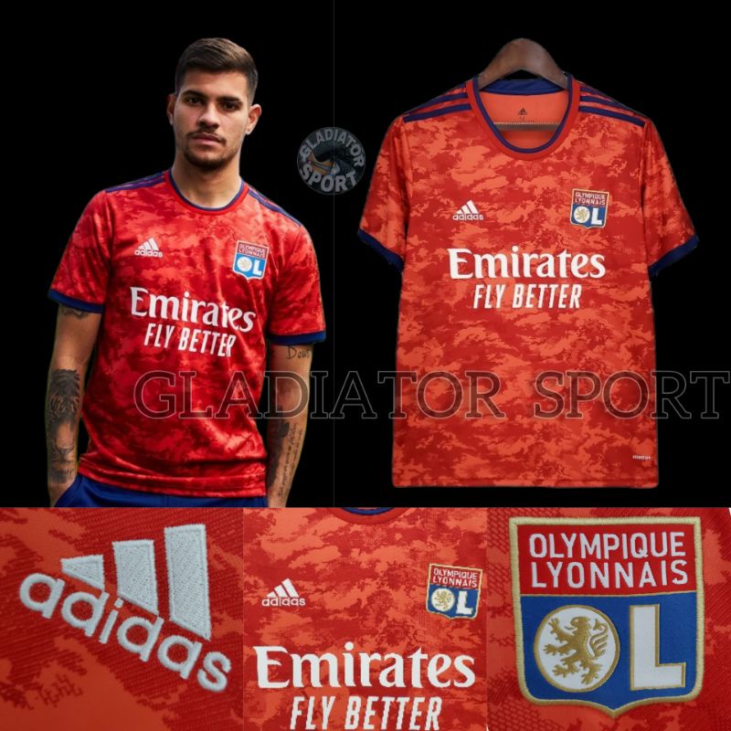 Jersey Olympique Lyon New Away 2021-2022 Grade Original
