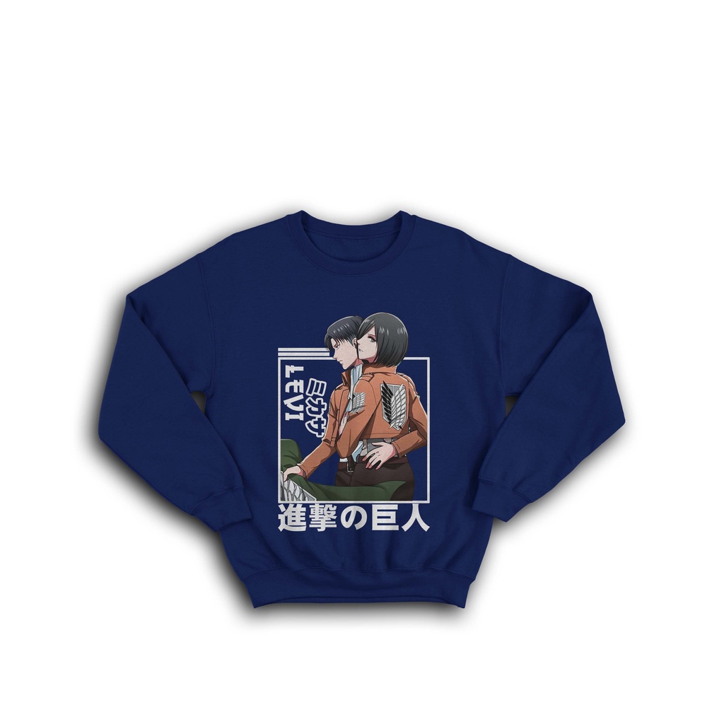 NEW SWEATER ANIME SHINGEKI NO KYOJIN LEVI MIKASA ACKERMAN