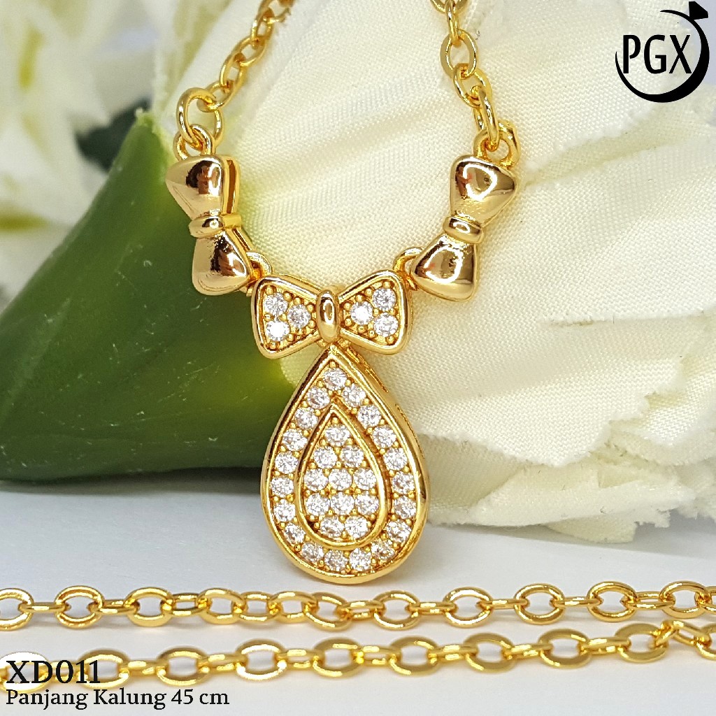 PGX Kalung Wanita Xuping Perhiasan Lapis Emas Aksesoris Fashion Premium - XD044