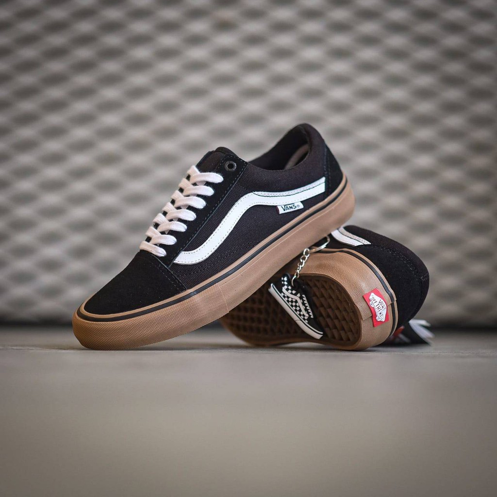 vans old skool pro black gum