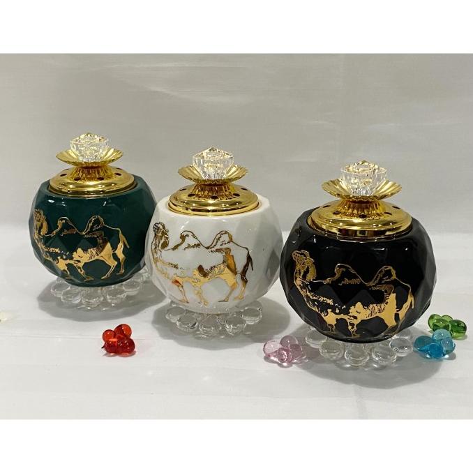 Tempat Bakar Dupa Mabkharah Keramik Arab Model Unta