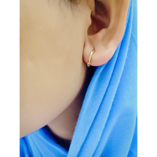 Anting anak / anting ring / yaxiya /xuping / lapis emas