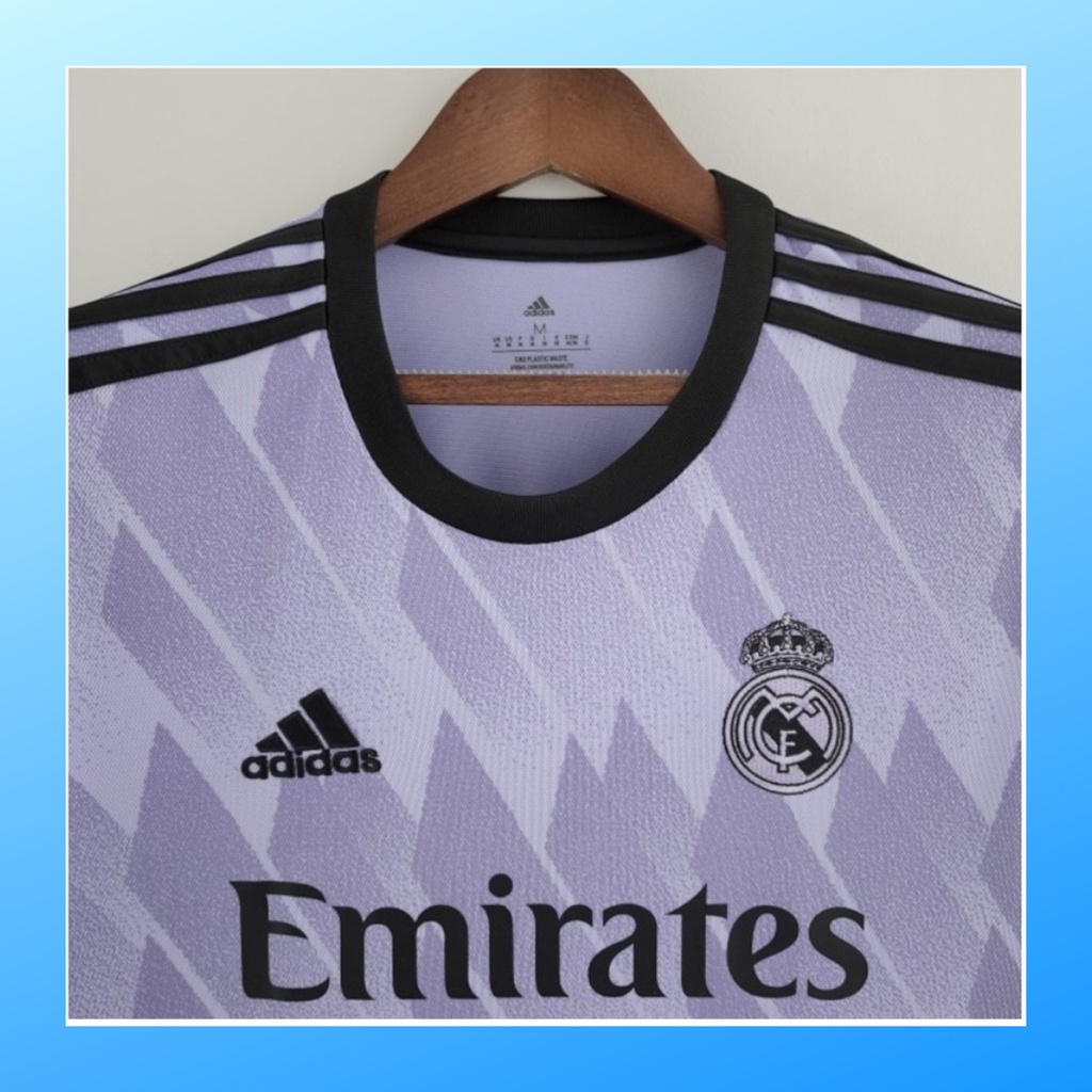 jersey futsal pria kaos sepak bola club baju real madrid away atasan grade ori wanita dewasa t-shirt seragam print custom jersy outfit klub olahraga kostum jarsey soccer pakaian oblong sports suit apparel polos