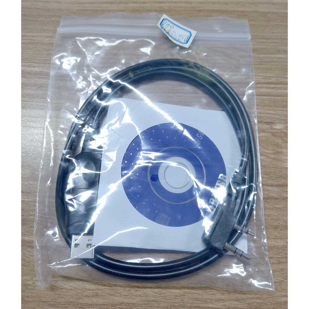 (BISA COD) RVOSTR  USB Programming Cable + CD Driver for Walkie Talkie