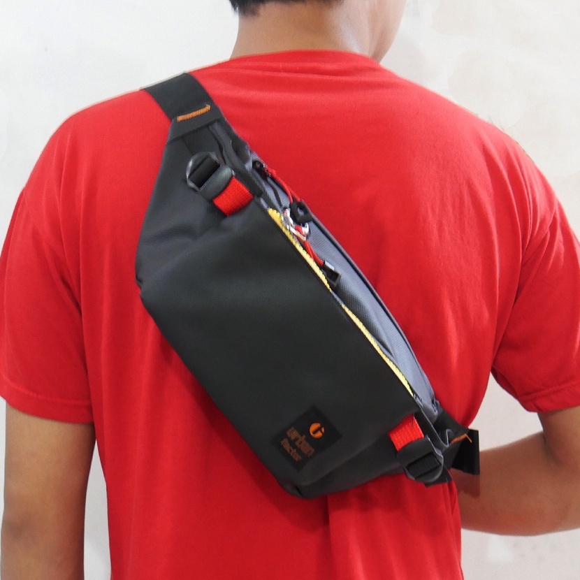 COLOMBANO BLACK  |ManNeedMe x URBAN| Tas Selempang Pria Tas Pinggang Waist Bag ORIGINAL