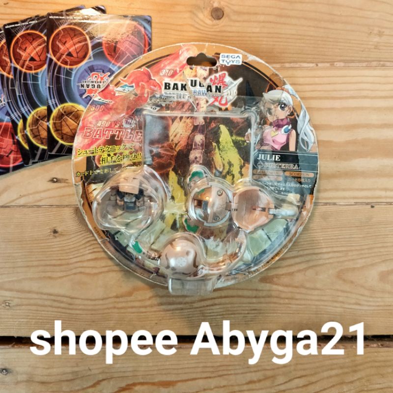 bakugan battle brawlers julie subterra pack original sega toys