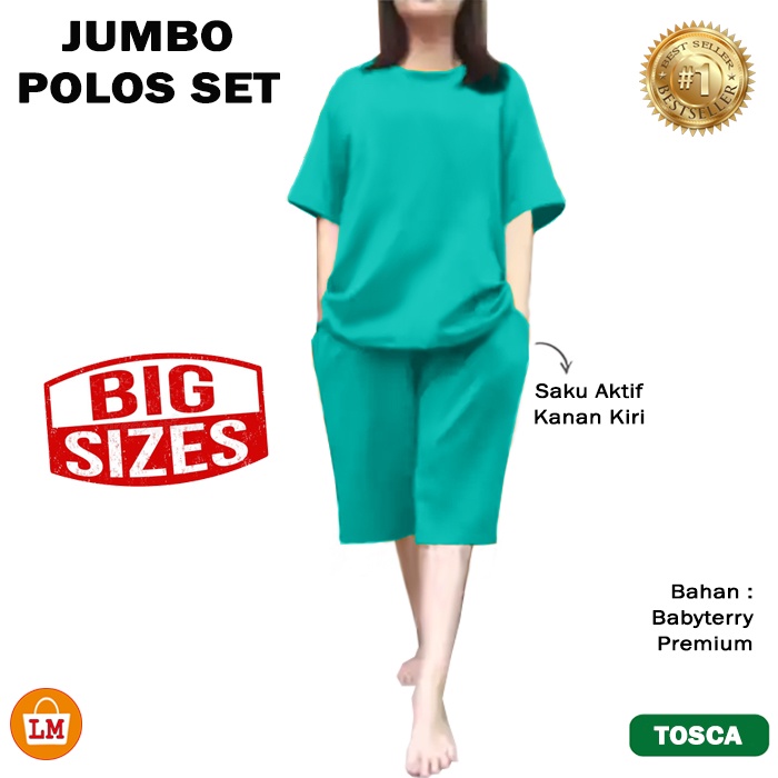 TERBARU Setelan Santai Hot Pants Celana Pendek Wanita Polos SIZE JUMBO LMS 23243 23247