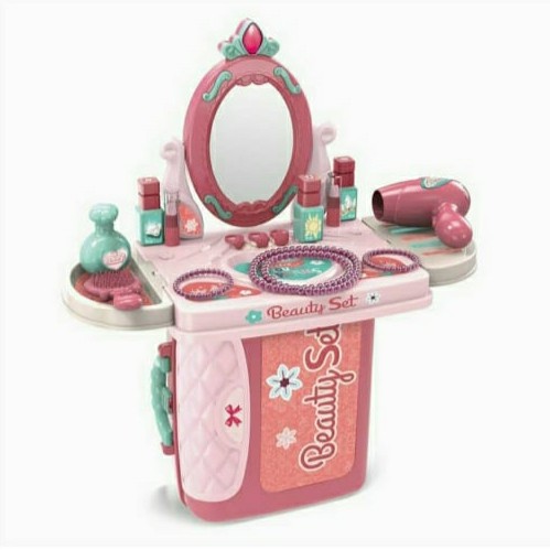 BIG DISCOUNT 3in1 beauty Mainan alat make up anak MAINAN ANAK PEREMPUAN DANDAN BEAUTY PLAYSET 31N1 SALON KOPER MEJA RIAS