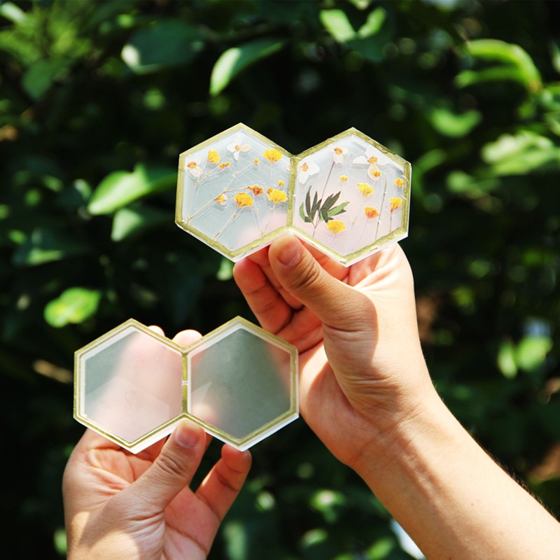 Siy Cetakan Kotak Penyimpanan Resin Bahan Silikon Dengan Tutup Untuk Kerajinan Tangan DIY