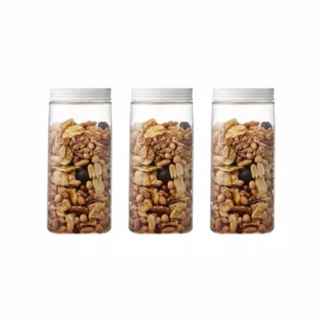 Lock &amp; Lock Dry Canister Set 3pcs - Medium Toples Makanan 1L