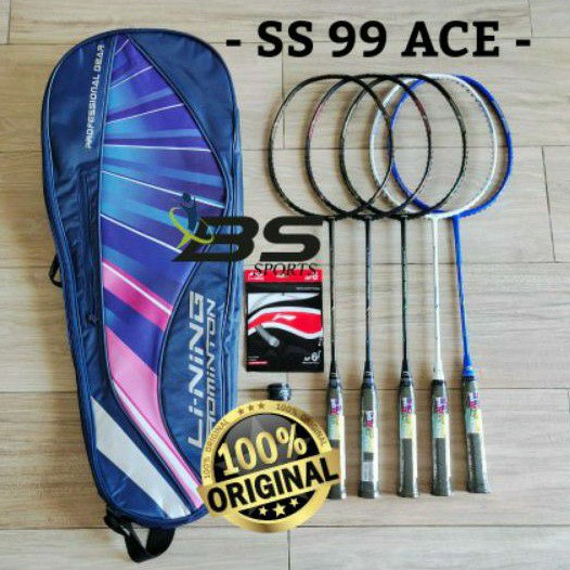 RAKET BADMINTON RAKET LINING SUPER SERIES SS 99 ACE ORIGINAL 100%