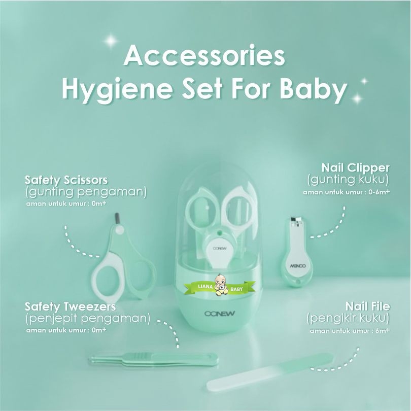 PERA504 GUNTING KUKU BAYI OONEW 4IN1 HYGIENE SET FOR BABY TB2027