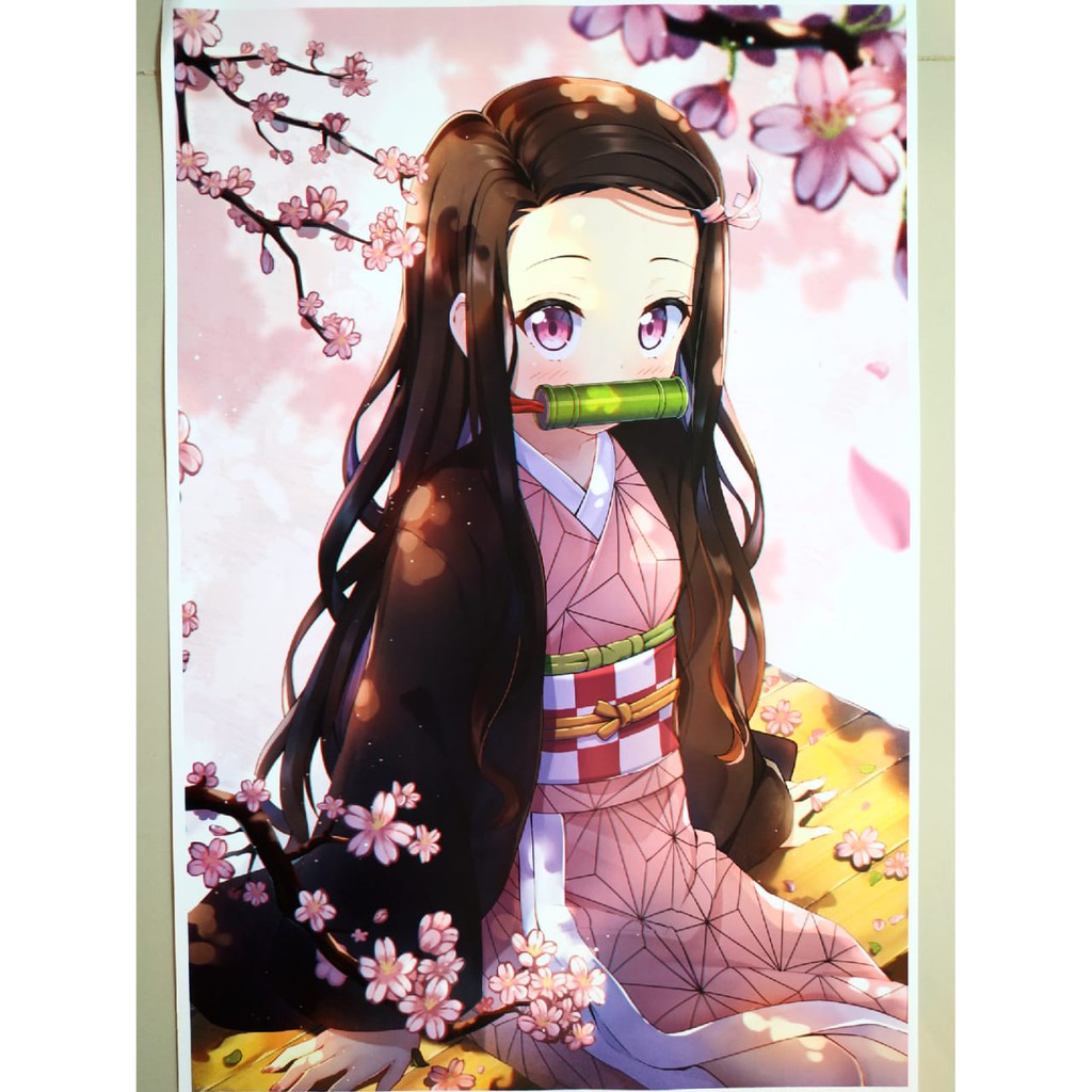 Poster Anime Kimetsu no Yaiba 17 Demon Slayer Nezuko Kamado | Shopee