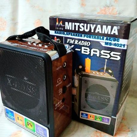 Kirim Populer Radio Speaker Mitsuyama MS-4021 X-BASS Bisa Senter - Speaker Radio Senter Portable Mit