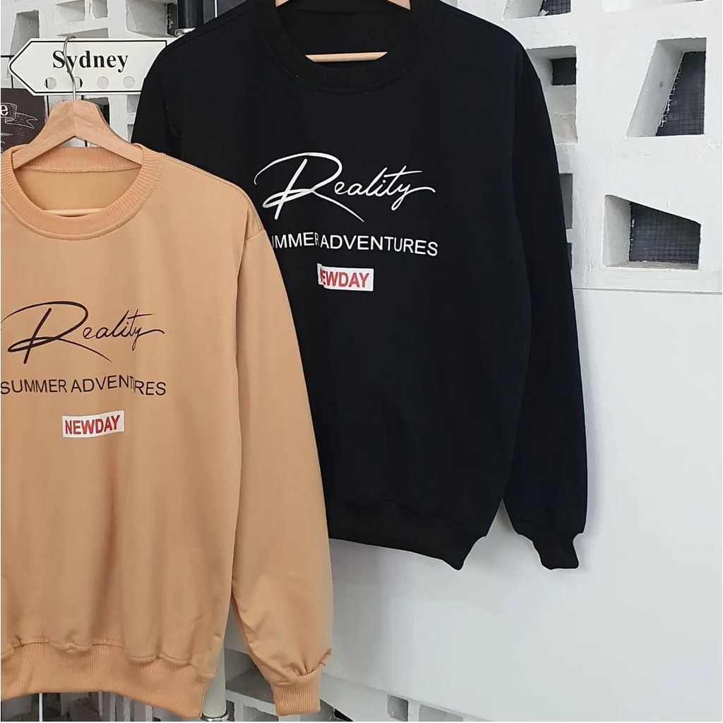 REALITY SWEATER OVERSIZE WANITA - CREWNECK WANITA TERBARU