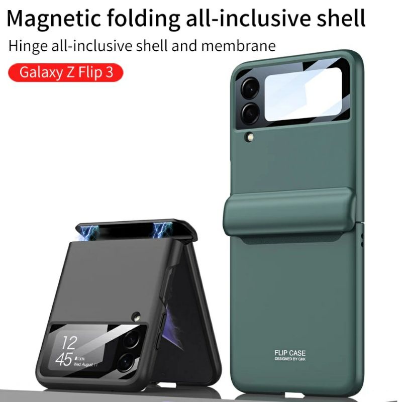 case samsung galaxy z flip 3 4 5g full cover 360 hinge protection original gkk