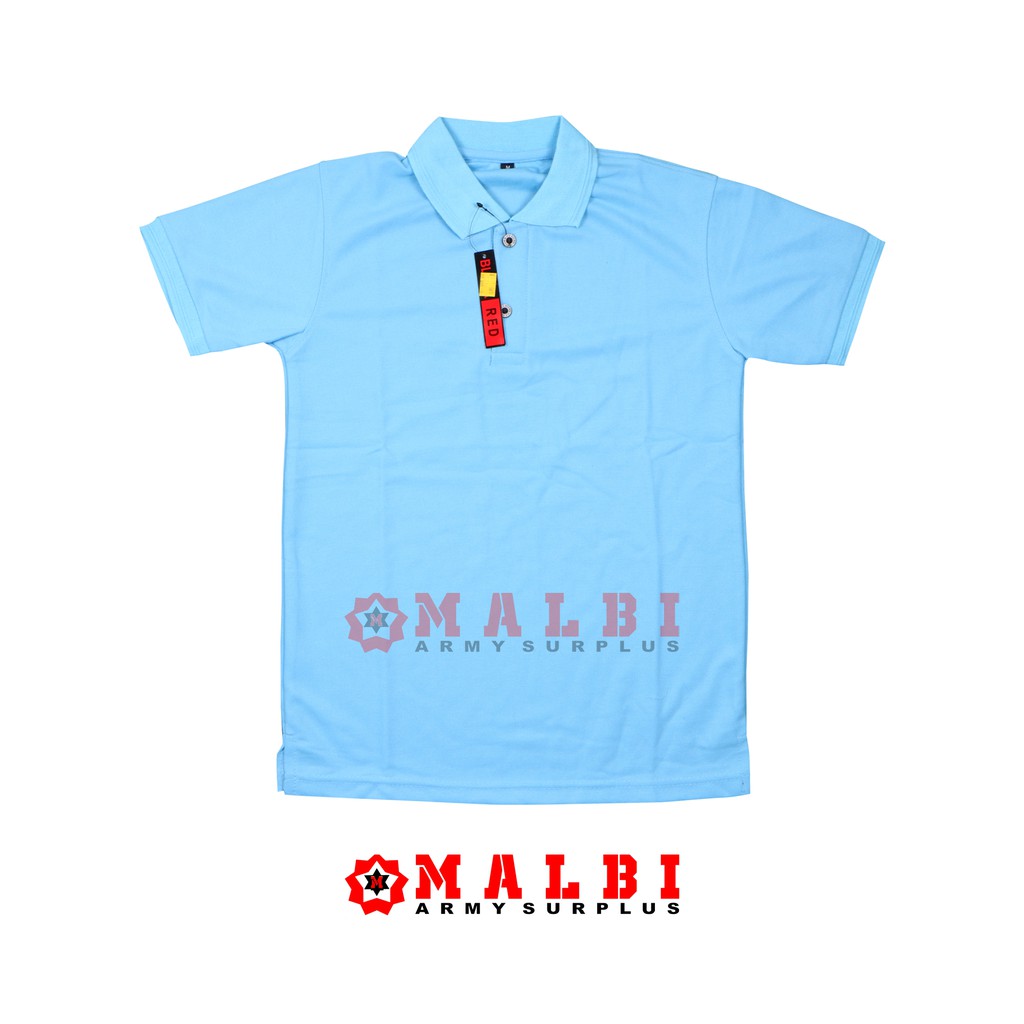 Kaos Kerah Polo Biru Laut Kaos Kerah Polos Biru Laut