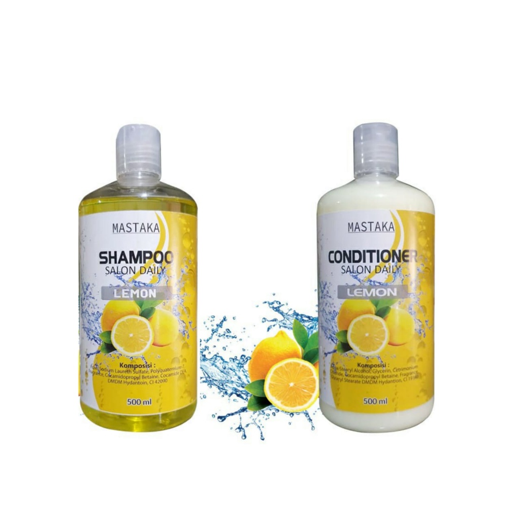 Jual Paket Shampo Dan Conditioner Lemon Mastaka 500ml Shopee Indonesia