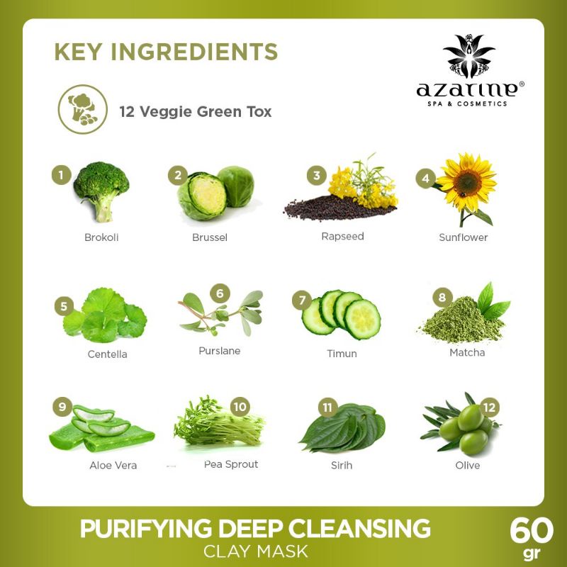 AZARINE Purifying Deep Cleansing Clay Mask 60g