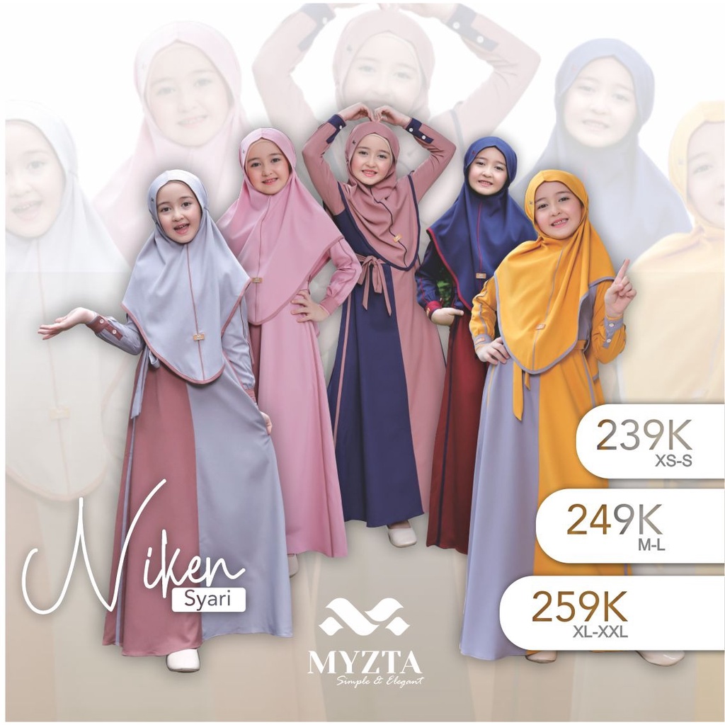 SET GAMIS ANAK MYZTA NIKEN SYARI