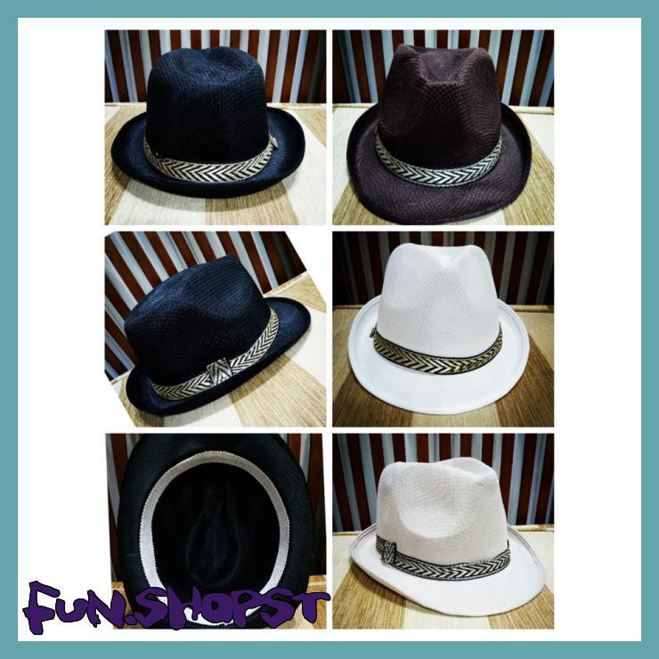 TOPI FEDORA JAZZ MOTIF & POLOS / TOPI TOMPI / TOPI JAZZ UNISEX
