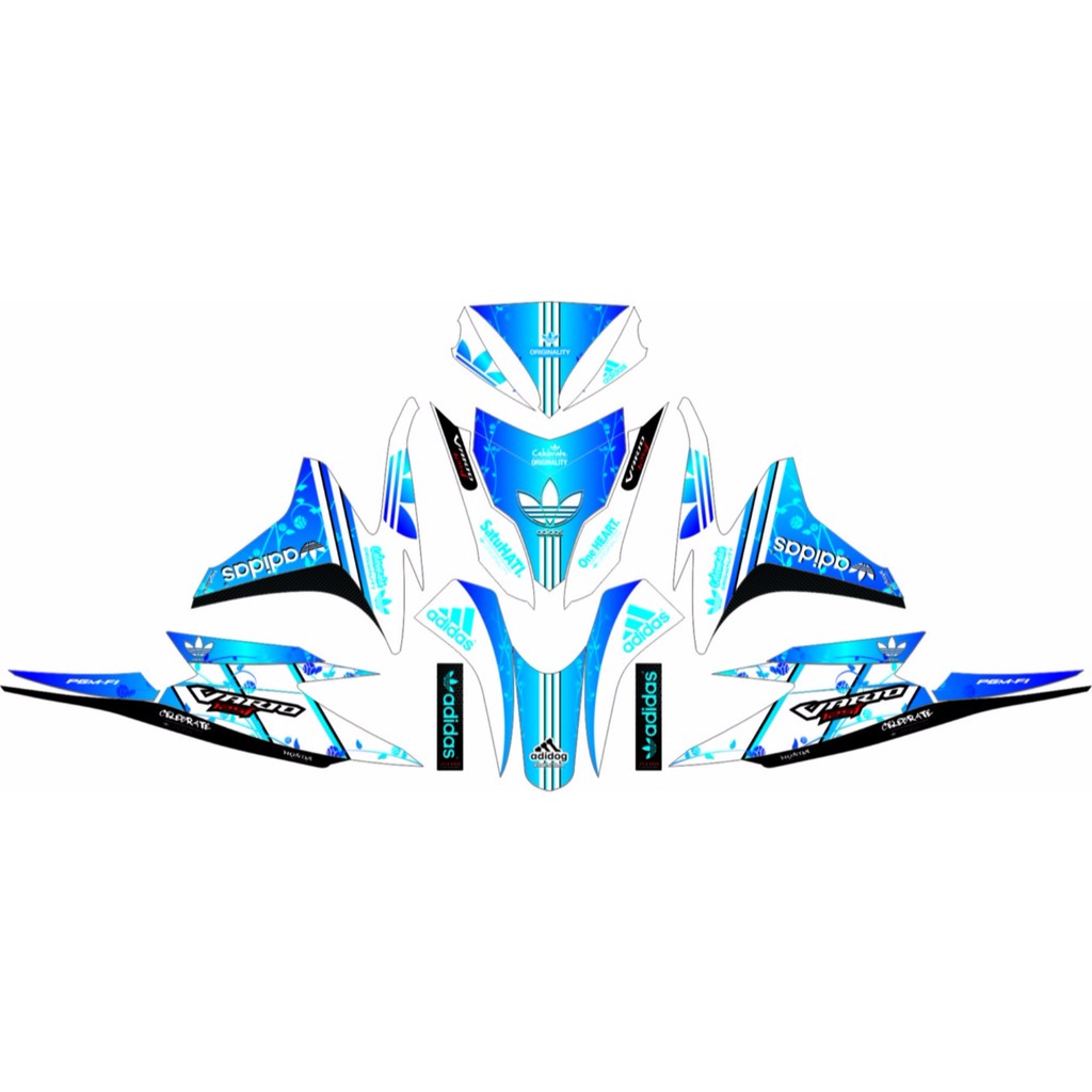 Sticker Stiker Decal Striping Vario 125 Lama Adidas Full Body Shopee Indonesia