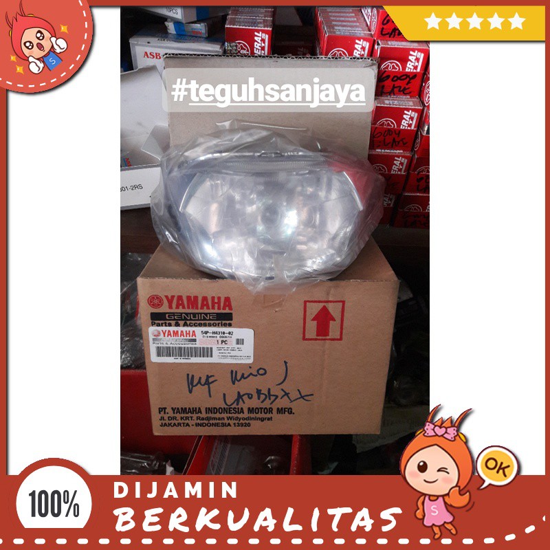Reflektor / Lampu Depan Yamaha Mio-J Mio J Asli Original Yamaha Sparepart Motor Murah