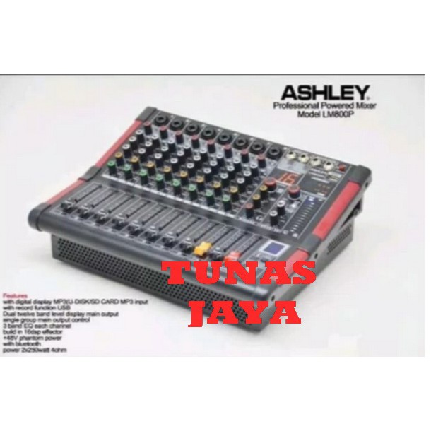 Power Mixer Ashley LM800P LM 800P LM 800 P utk Karaoke, Audio, Studio