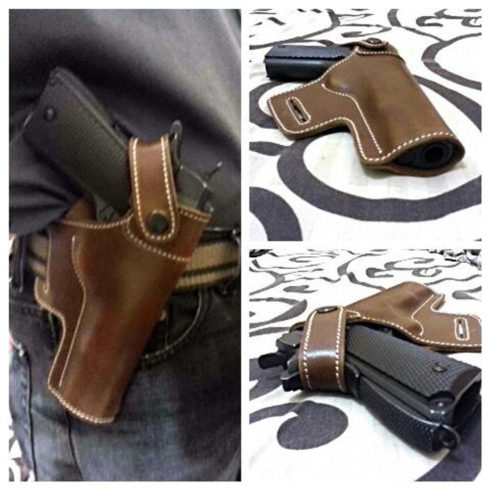 Holster   sarung pistol kulit utk M1911 Bagus