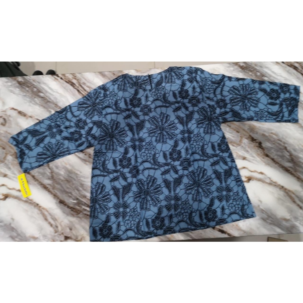 Blouse casual Charlotte Baju lengan 3/4 semi 7/8 / Baju Atasan wanita blouse | 2 Warna | Motif Bunga