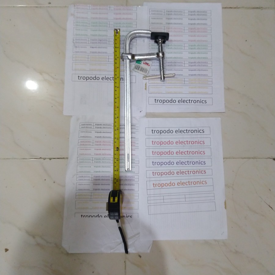 Catok clamp F steel WIPRO panjang 16 cm