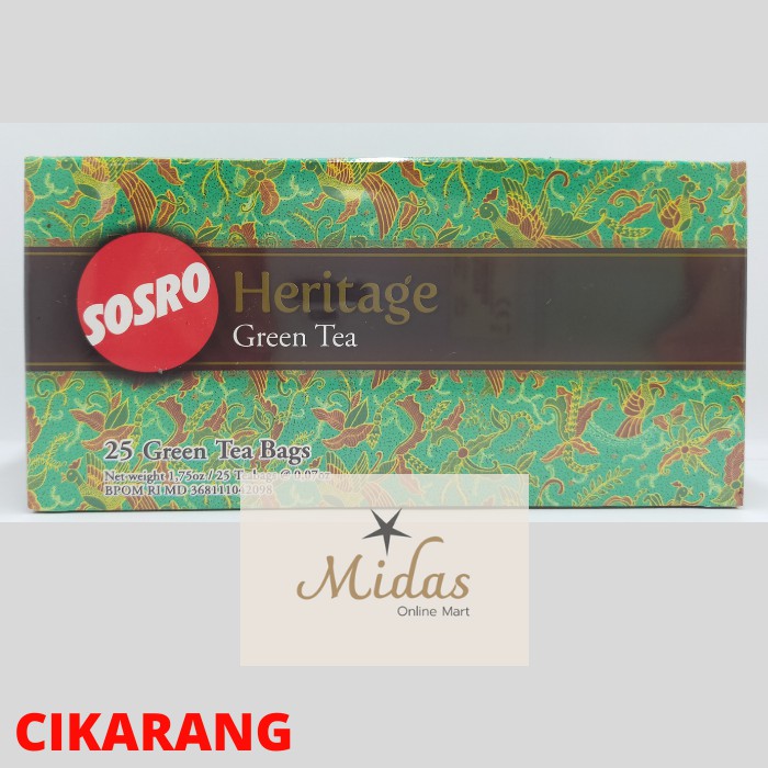 

Teh Sosro Celup Heritage Teh Hijau ( Green Tea )