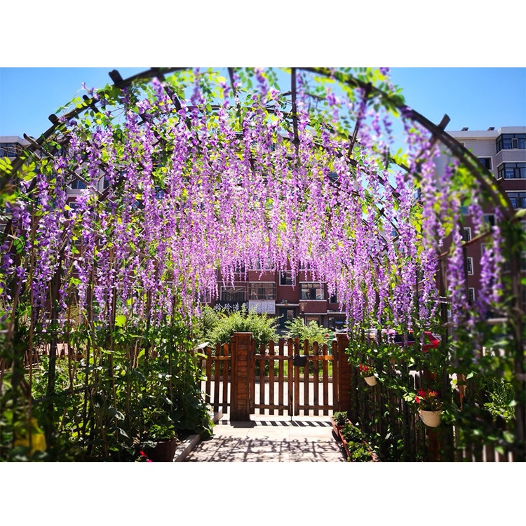 TOPPRICE BUNGA ARTIFICIAL WISTERIA IMITASI tanaman gantung palsu plastik daun artificial dekorasi kamar KB37