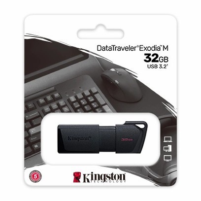 FLASHDISK KINGSTON DATATRAVELER DT-EXODIA M - 32GB DTXM USB 3.2