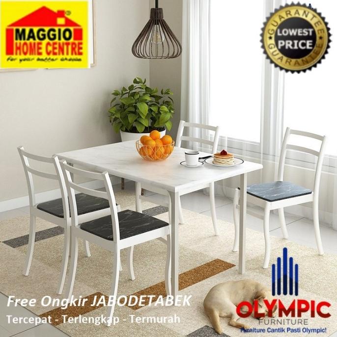 Meja Makan Minimalis Modern - DTM - Olymplast - DTM 505 MARBLE