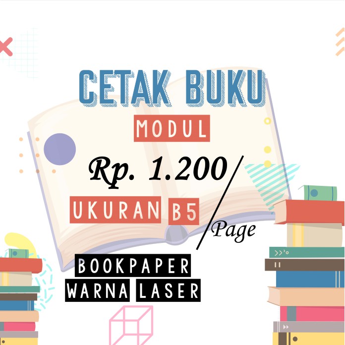 

Cetak Warna Laser Bookpaper Ukuran B5 - TERIMA REQUEST CETAK