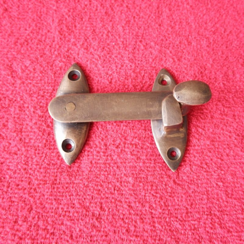 Kunci Slot Pintu Lemari Kuningan Antik