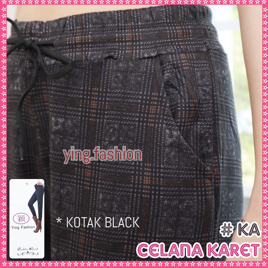 CELANA YING FASHION 121-135 / celana santai / celana jalan santai / ying fashion / CELANA KARET / CELANA KOTAK / CELANA ZAHRA