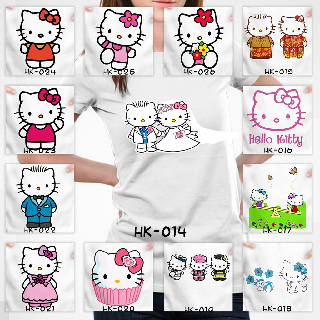 FREE CUSTOM NAMA!! Kaos Hello Kitty