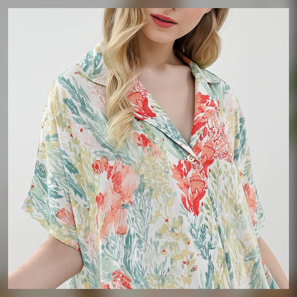 Yoko Nightdress - Sleepwear Daster-Peach