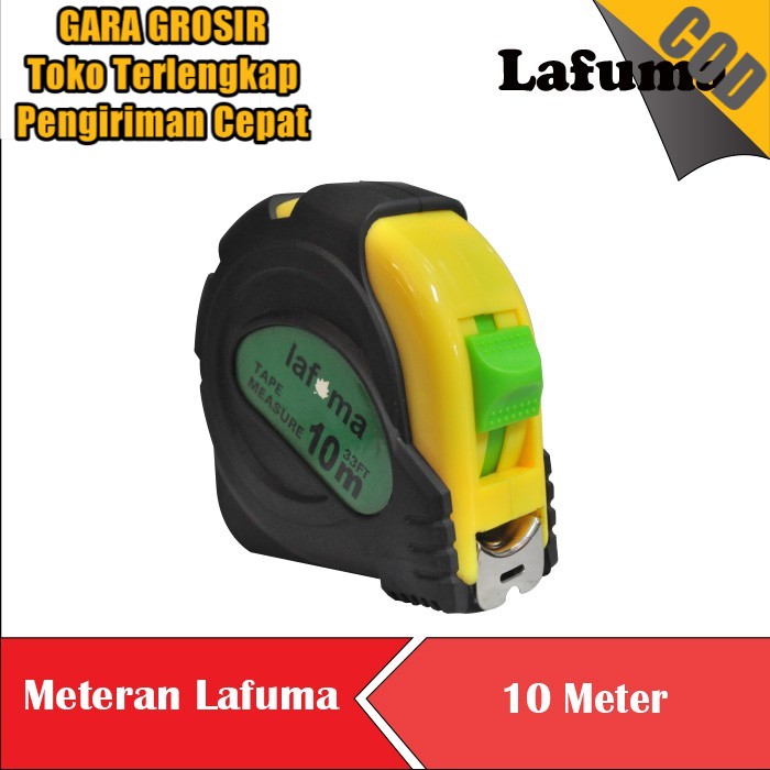 METERAN 10M AUTO STOP SELF LOCK JAKET KARET TEBAL METERAN10 M ON