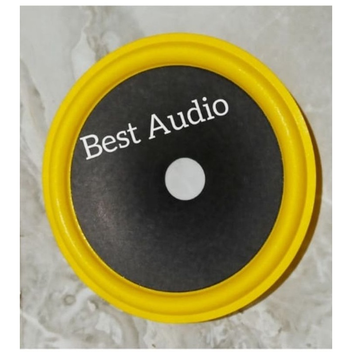 Daun kertas speaker woofer kuning 4inch 4 inch  diameter 10cm voice 15mm