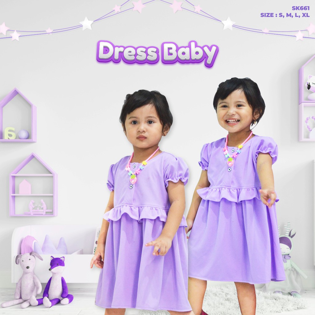 Drees Bayi Perempuan Lucu / Baju Bayi Perempuan Cantik dan Imut