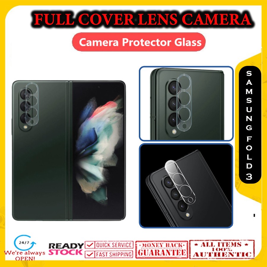 Samsung Galaxy Z Fold 3 Fold3 Camera Tempered Glass Lens Protector
