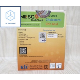 Alat Nesco Multicheck GCU 3 in 1 Cek Gula Darah