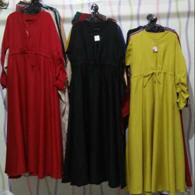 Gamis Laila bahan Moscrepe premium