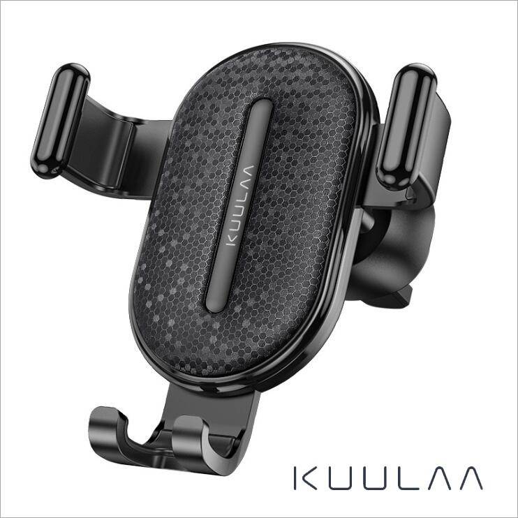 

KUULAA Stand Holder Smartphone / Navigator GPS Bahan ABS Warna Hitam untuk Mobil